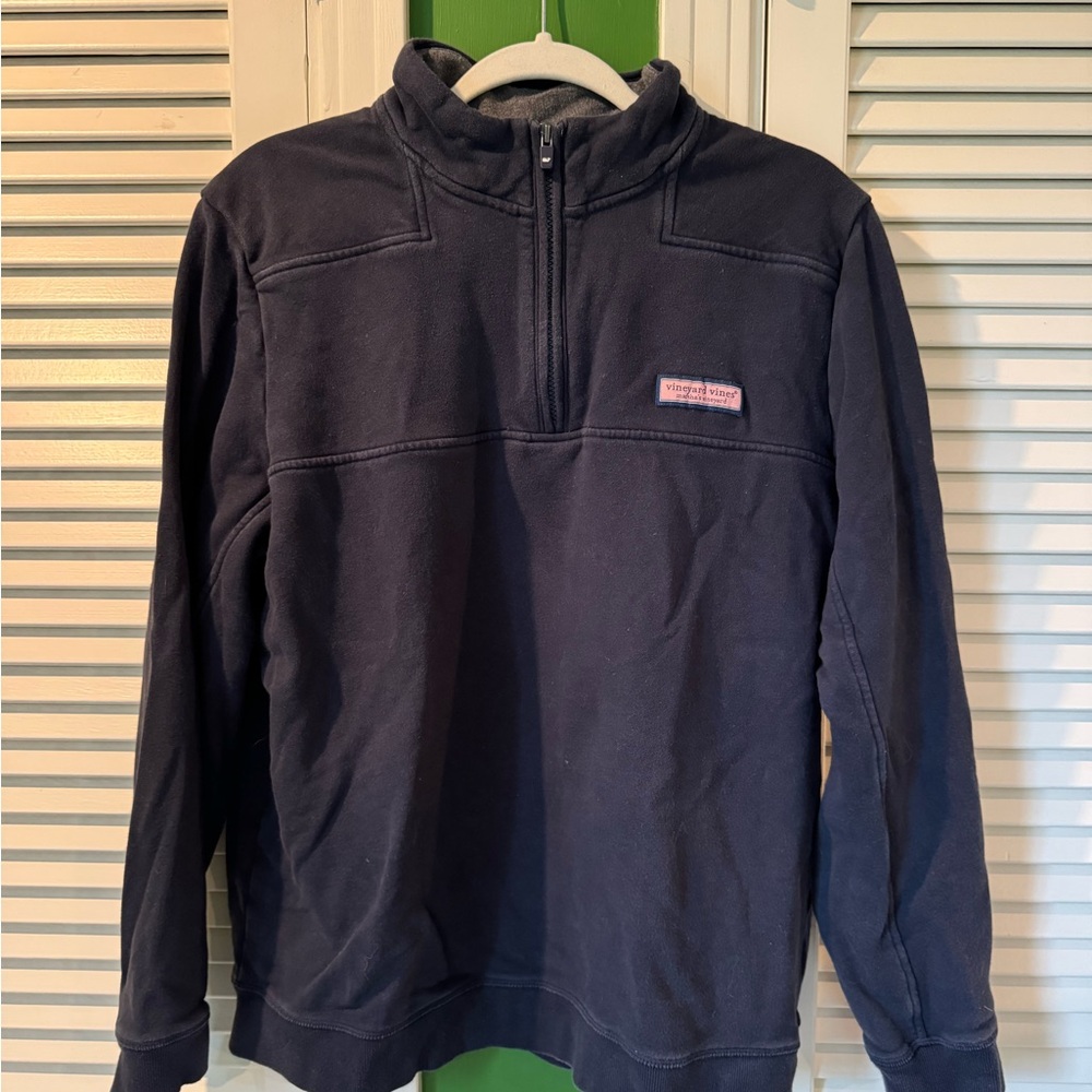 Vineyard Vines Men's Dark Blue Quarter-Zip Sweatshirt
